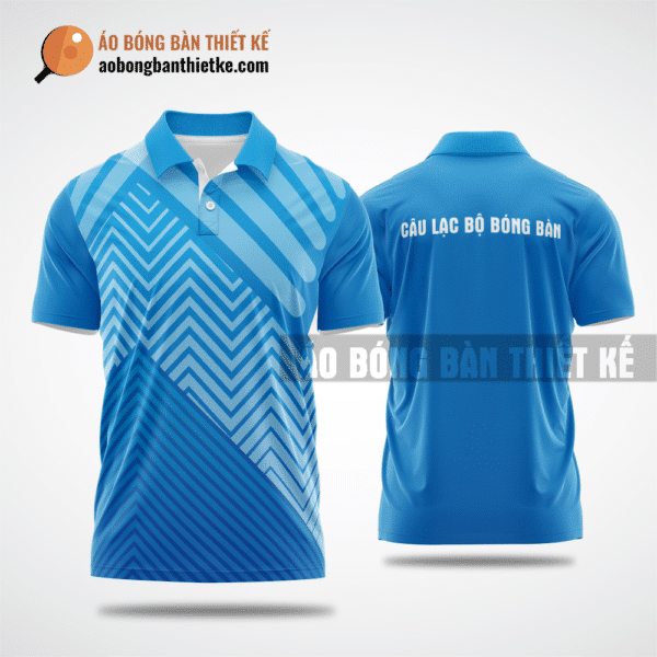 Mẫu ping pong T-shirt CLB Gia Nghĩa màu xanh da trời thiết kế chính hãng ABBTK667