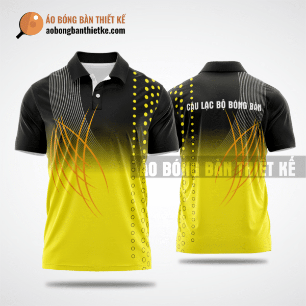 Mẫu table tennis T-shirt CLB An Minh màu vàng thiết kế uy tín ABBTK460