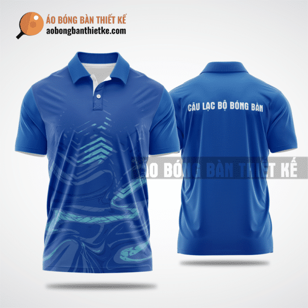 Mẫu table tennis T-shirt CLB Chư Sê màu xanh dương tự thiết kế ABBTK583