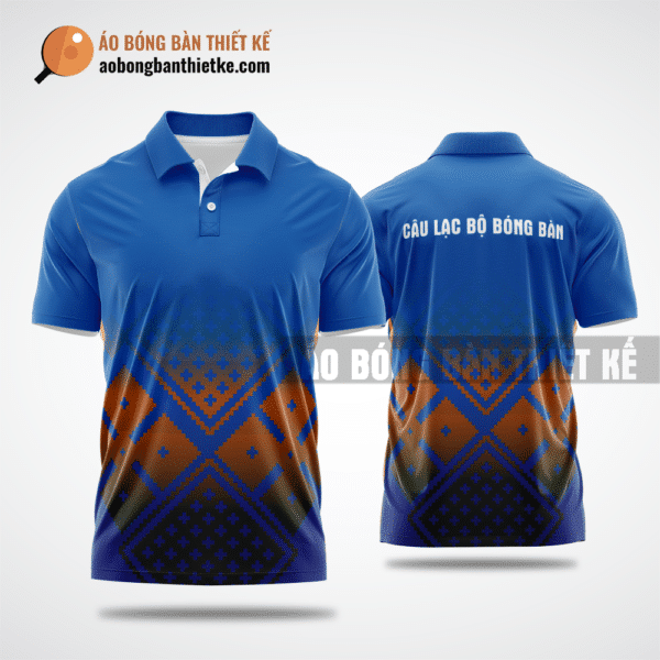 Mẫu table tennis T-shirt CLB Diễn Châu màu xanh dương thiết kế đẹp ABBTK624