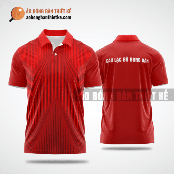 Mẫu table tennis T-shirt CLB Gia Lâm màu đỏ thiết kế mới nhất ABBTK665