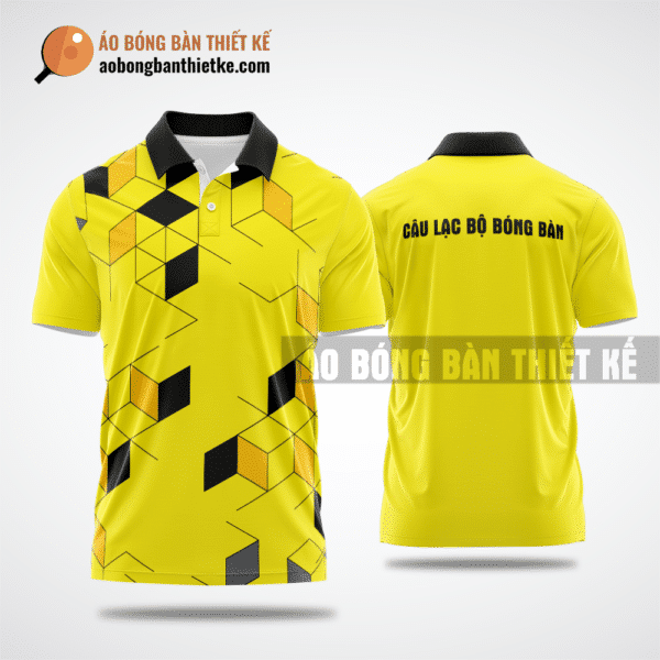 Mẫu table tennis uniform CLB An Nhơn màu vàng thiết kế giá rẻ ABBTK461