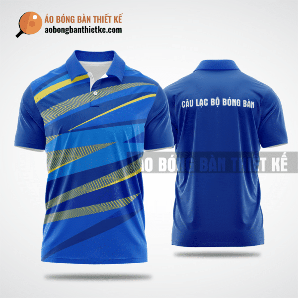 Mẫu trang phục thi đấu bóng bàn CLB Bình Sơn màu xanh dương thiết kế chính hãng ABBTK513