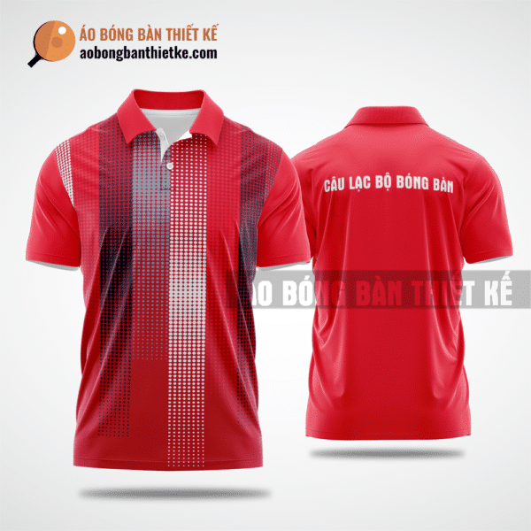 Mẫu áo bóng bàn CLB M'Drắk màu đỏ thiết kế nữ ABBTK810