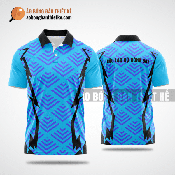 Mẫu áo bóng bàn CLB Sơn Minh màu xanh da trời thiết kế nam ABBTK961