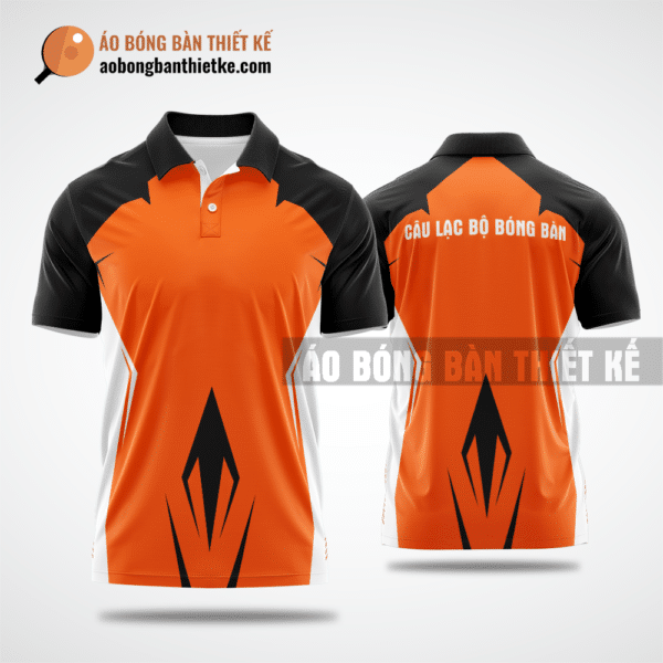 Mẫu áo đấu bóng bàn CLB Lộc Hà màu cam thiết kế sáng tạo ABBTK792