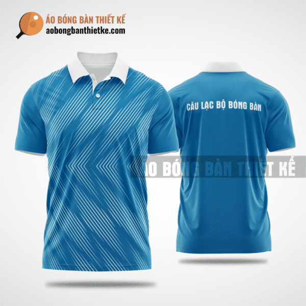 Mẫu áo đồng đội bóng bàn CLB Kim Bôi màu xanh da trời thiết kế mới nhất ABBTK753