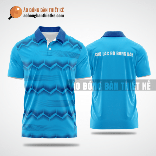 Mẫu áo đồng đội bóng bàn CLB Mỹ Hào màu xanh da trời thiết kế phong cách ABBTK835