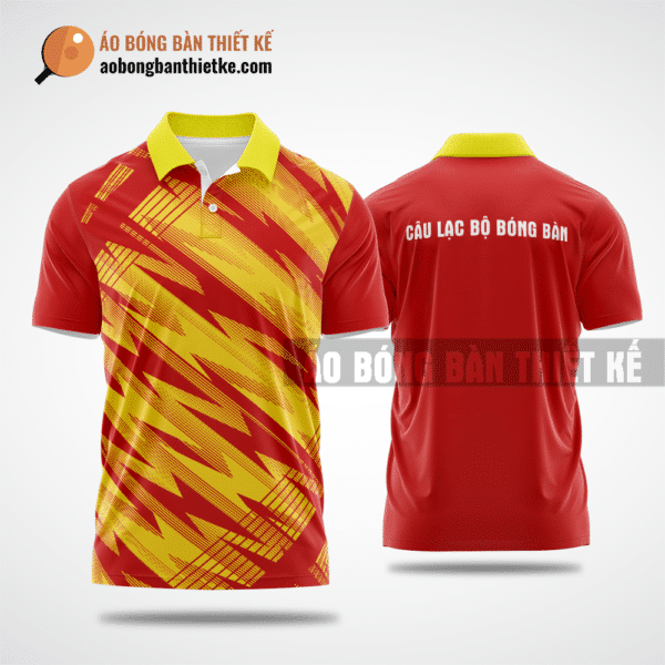 Mẫu áo đồng phục bóng bàn CLB Lạng Giang màu đỏ thiết kế chất lượng ABBTK783