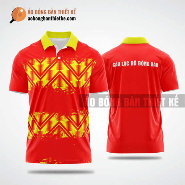 Mẫu áo đồng phục bóng bàn CLB Tân Phú màu đỏ thiết kế sáng tạo ABBTK988