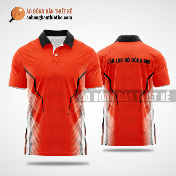 Mẫu áo đồng phục ping pong CLB Mù Cang Chải màu cam tự thiết kế ABBTK825