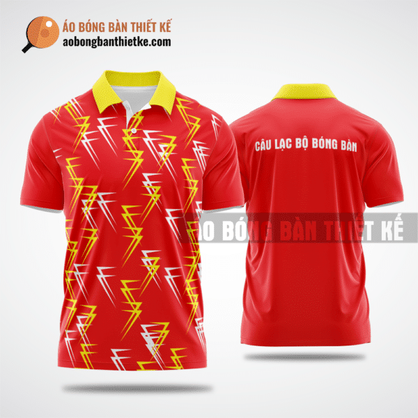 Mẫu áo đồng phục table tennis CLB Lào Cai màu đỏ thiết kế giá rẻ ABBTK785
