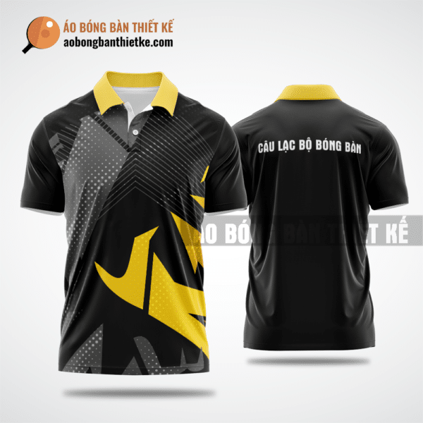 Mẫu áo đồng phục table tennis CLB Ninh Hải màu đen thiết kế phong cách ABBTK878