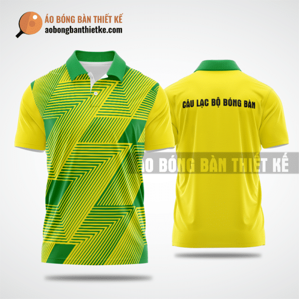 Mẫu áo đồng phục table tennis CLB Phú Quý màu vàng thiết kế chính hãng ABBTK908