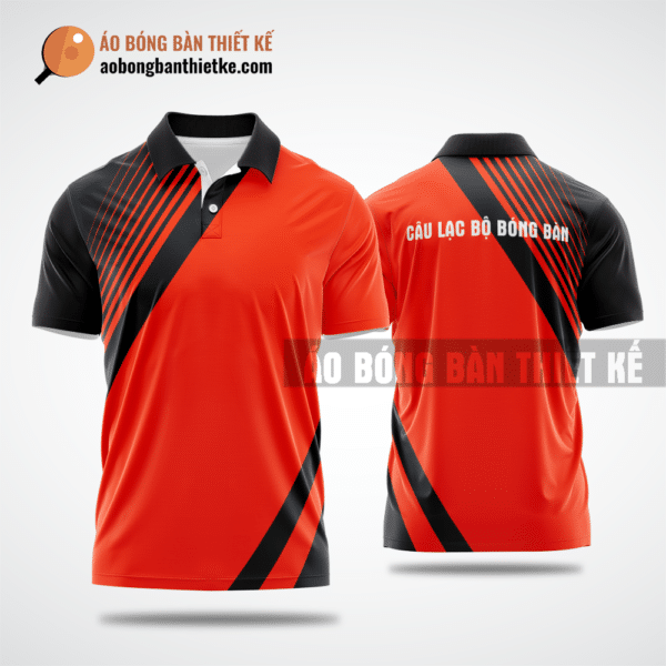 Mẫu áo đồng phục table tennis CLB Sa Thầy màu cam thiết kế cao cấp ABBTK949