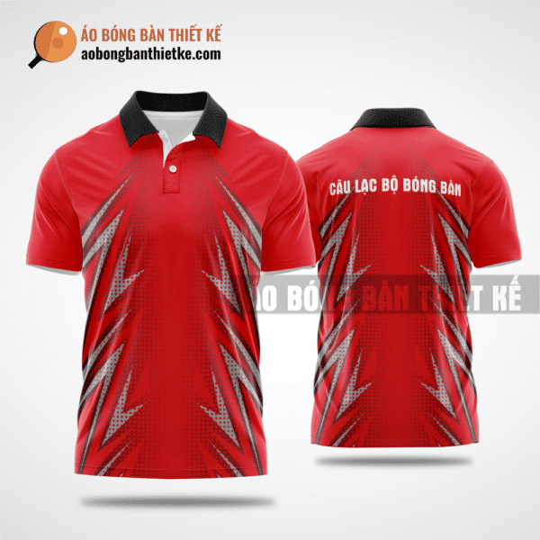 Mẫu áo đồng phục table tennis CLB Tân Phú Đông màu đỏ thiết kế sang trọng ABBTK990