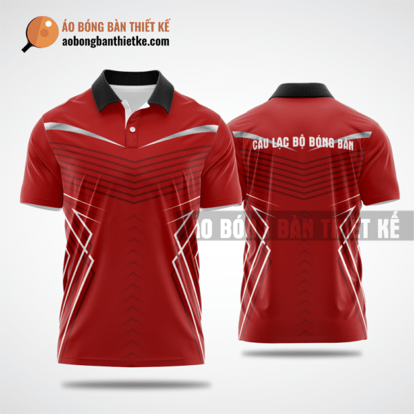 Mẫu áo giải bóng bàn CLB Lâm Thao màu đỏ tự thiết kế ABBTK781