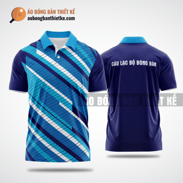Mẫu áo giải bóng bàn CLB Lý Sơn màu xanh lam thiết kế nam ABBTK809