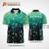 Mẫu áo giải bóng bàn CLB Mộc Châu màu xanh ngọc thiết kế đẹp ABBTK822