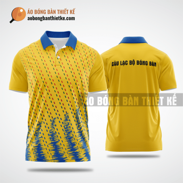 Mẫu áo giải bóng bàn CLB Nghĩa Lộ màu vàng thiết kế mới nhất ABBTK863