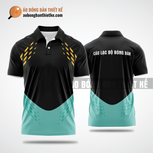 Mẫu áo giải bóng bàn CLB Phong Điền màu đen thiết kế cao cấp ABBTK891