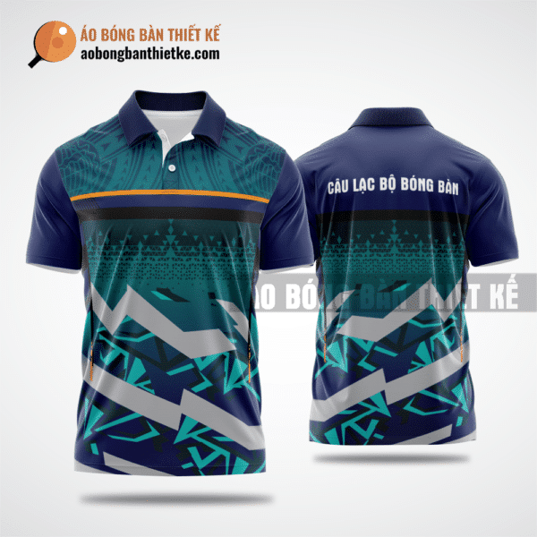Mẫu áo giải bóng bàn CLB Phú Nhuận màu xanh ngọc thiết kế đẳng cấp ABBTK904