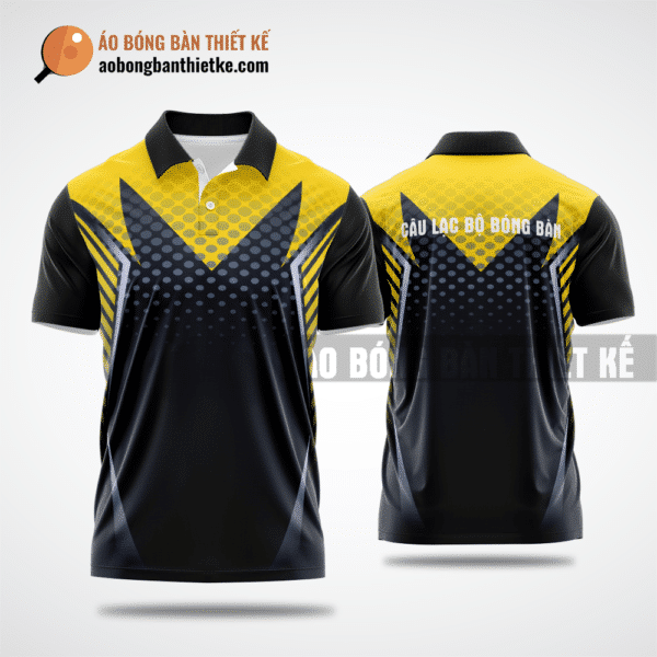 Mẫu áo giải bóng bàn CLB Tân Kỳ màu vàng thiết kế độc đáo ABBTK986