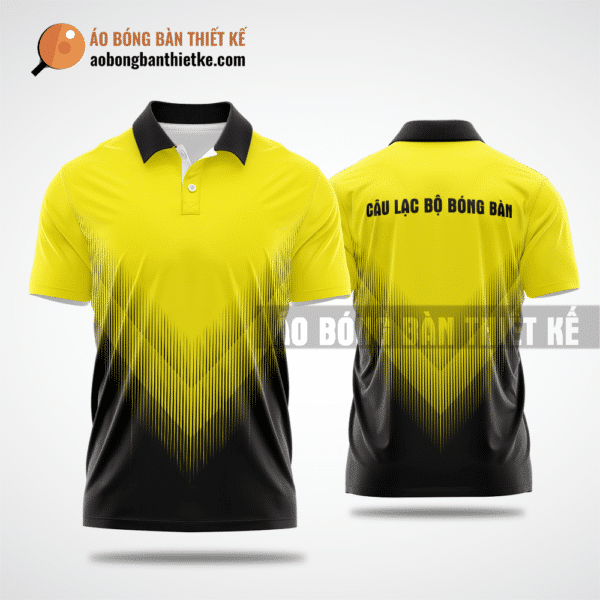 Mẫu áo ping pong CLB Rạch Giá màu vàng thiết kế cá nhân hóa ABBTK946