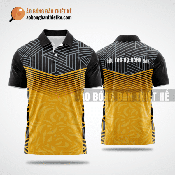 Mẫu áo ping pong CLB Tân Lạc màu vàng thiết kế phong cách ABBTK987