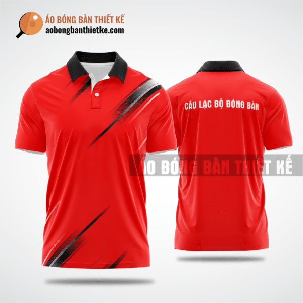 Mẫu áo table tennis jersey CLB Tân Sơn màu đỏ thiết kế cao cấp ABBTK992