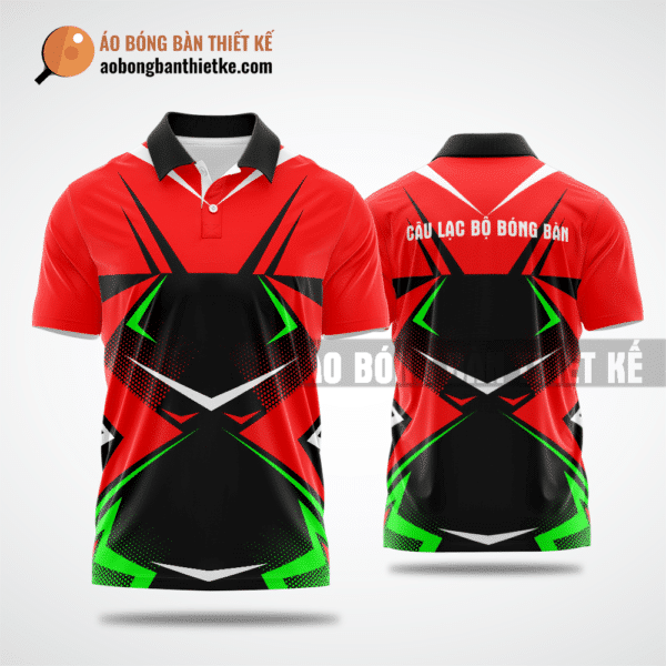 Mẫu áo thể thao bóng bàn CLB Lộc Ninh màu đỏ thiết kế cá nhân hóa ABBTK793