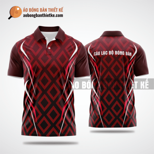 Mẫu áo thể thao bóng bàn CLB Sơn Hà màu nâu thiết kế chất lượng ABBTK957