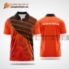 Mẫu áo thi đấu bóng bàn CLB Krông Bông màu cam thiết kế giá rẻ ABBTK763