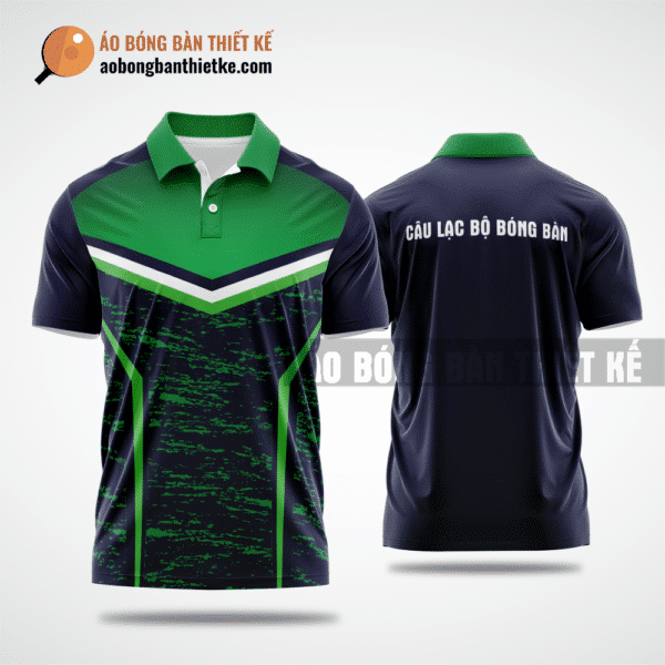 Mẫu áo thi đấu bóng bàn CLB Phú Lộc màu xanh lá thiết kế độc đáo ABBTK899