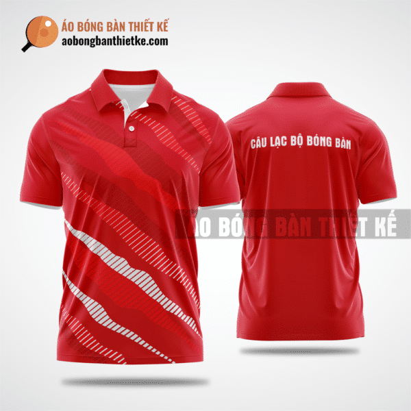 Mẫu áo thun bóng bàn CLB Mang Yang màu đỏ thiết kế sáng tạo ABBTK814