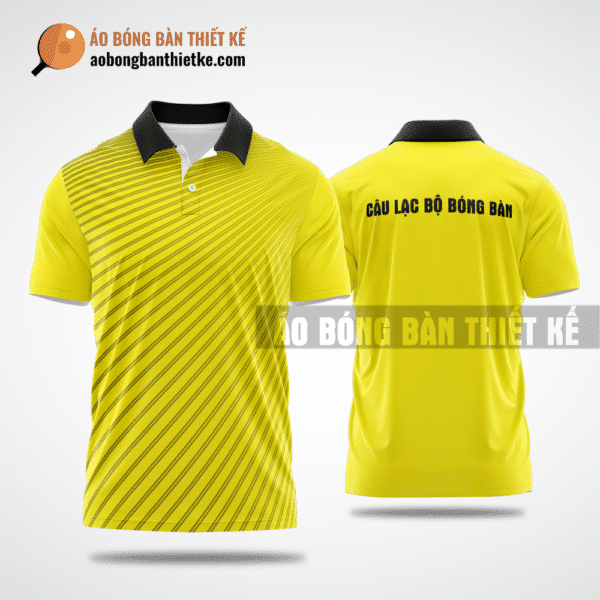 Mẫu đặt áo bóng bàn CLB Nghĩa Hành màu vàng thiết kế đẳng cấp ABBTK861