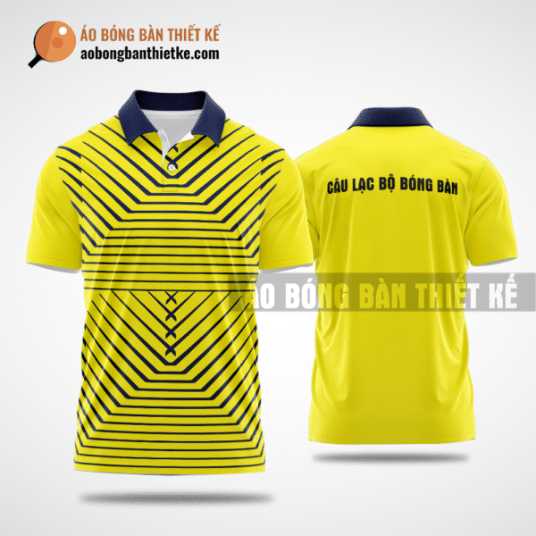 Mẫu in áo bóng bàn CLB Long Mỹ màu vàng thiết kế chính hãng ABBTK799