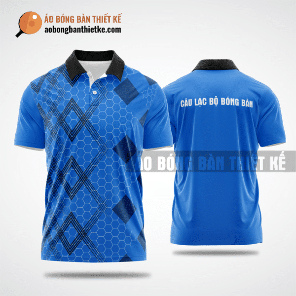 Mẫu ping pong T-shirt CLB Sóc Trăng màu xanh biển thiết kế lạ ABBTK954