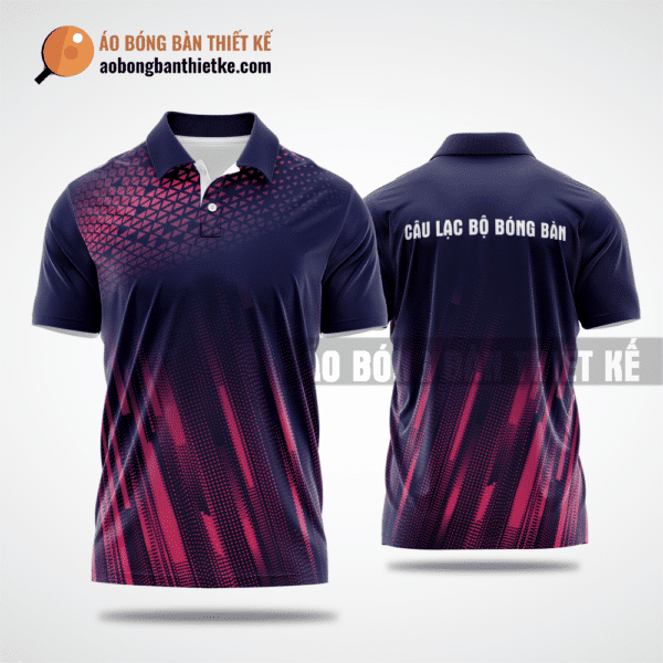 Mẫu ping pong T-shirt CLB Tân Uyên màu tím than thiết kế chính hãng ABBTK995