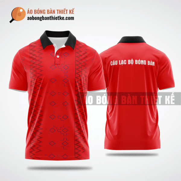 Mẫu ping pong jersey CLB Lập Thạch màu đỏ thiết kế tốt nhất ABBTK786