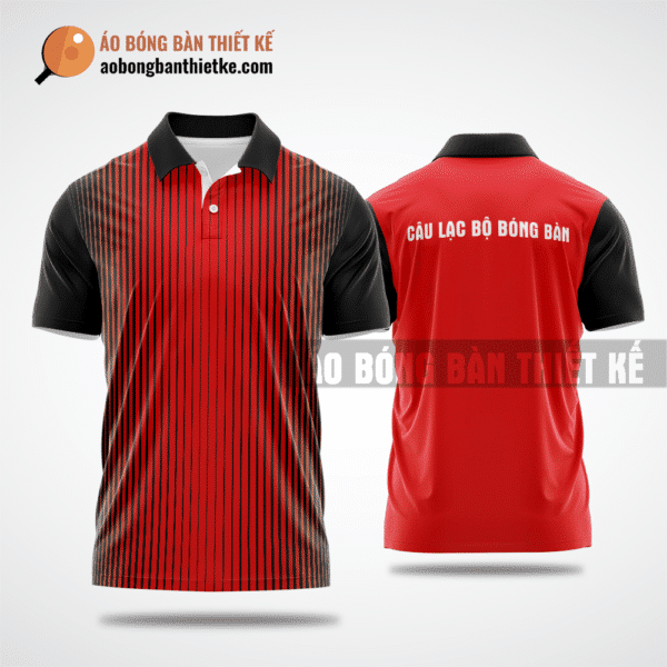 Mẫu ping pong jersey CLB Phú Riềng màu đỏ thiết kế đẹp ABBTK909