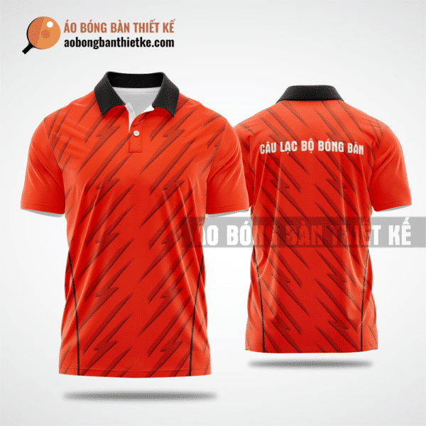 Mẫu table tennis T-shirt CLB Mường La màu cam thiết kế giá rẻ ABBTK829