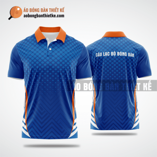 Mẫu trang phục thi đấu bóng bàn CLB Kon Rẫy màu xanh dương tự thiết kế ABBTK759