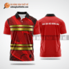 Mẫu trang phục thi đấu bóng bàn CLB La Gi màu đỏ thiết kế sang trọng ABBTK772